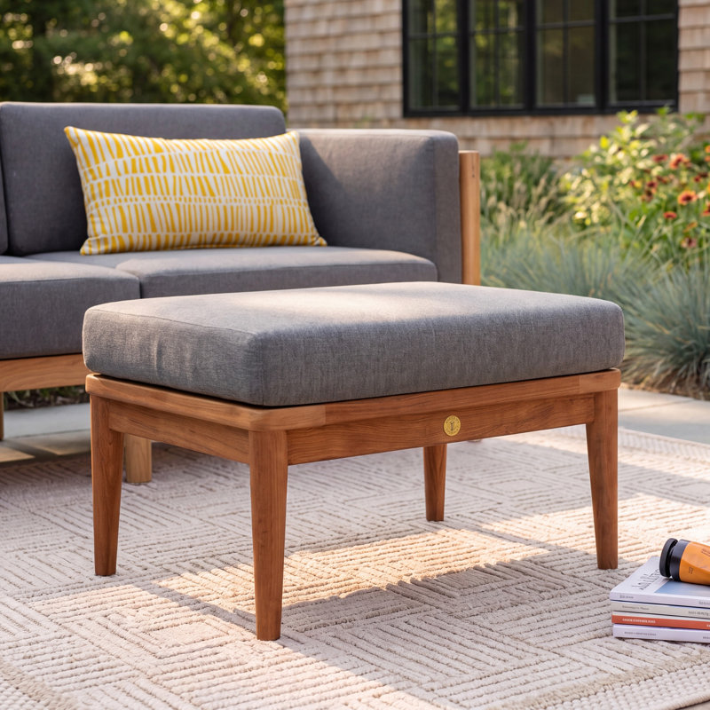 Tempo Teak Outdoor Ottoman