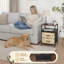 Table de chevet 2 tiroirs en tissu avec station de charge Vintage Farmhouse