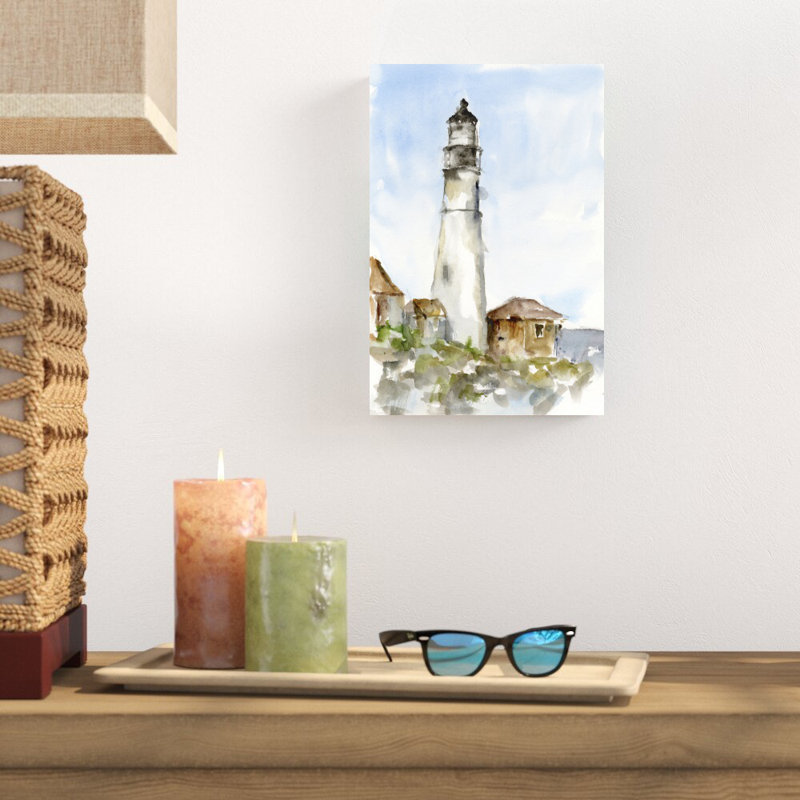 Étude de phare Plein Air I, H 12 po x l 8 po