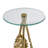 Onesimos Glass 3 Legs End Table Set-231326301