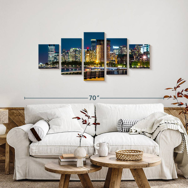 Night In New Jersey, 24" H x 55" W