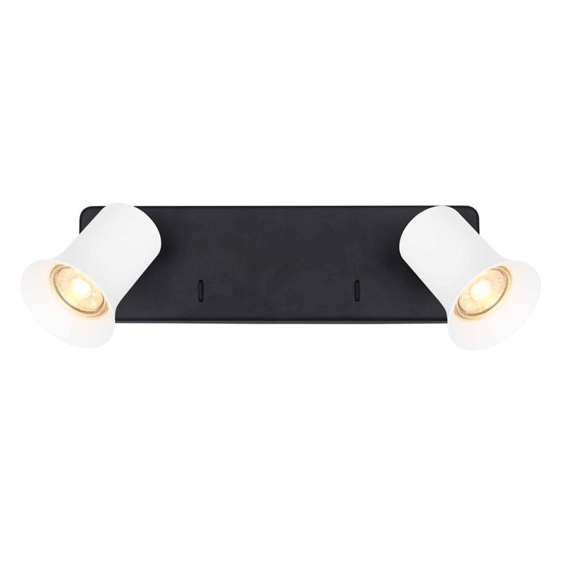 Simanka Flush Mount, White, Black
