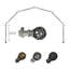 Tringle à rideaux simple pour baie vitrée à 6 côtés Hardaway-121428654-28852052
