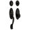 Landon Handleset with Single Cylinder Deadbolt and Door Knob and Rosette