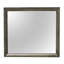 Miroir mural gris élégant et contemporain - parfait pour n'importe quelle pièce