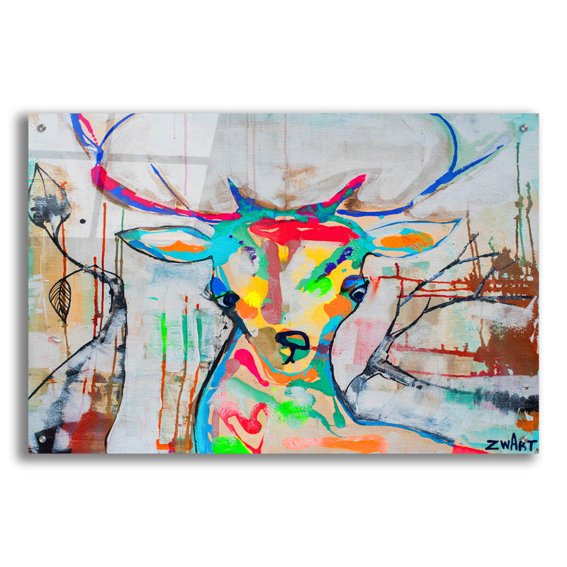 «Deer Soul» par Zwart, H 24 po x l 36 po