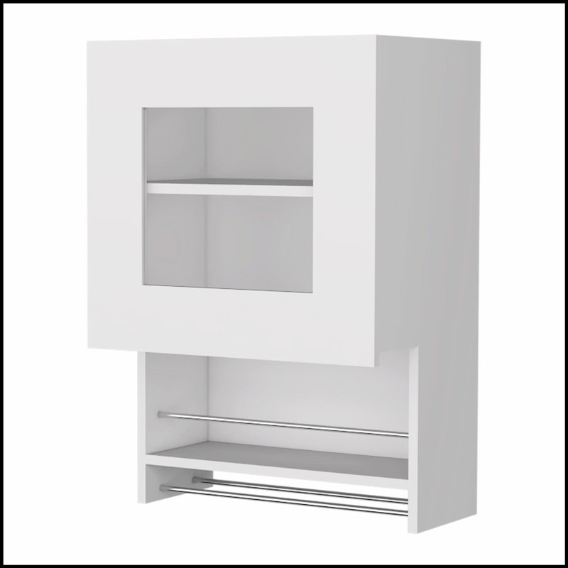 Armoire murale de cuisine à épices et à serviettes Nolan, solution de rangement élégante et durable pour les cuisines modernes.