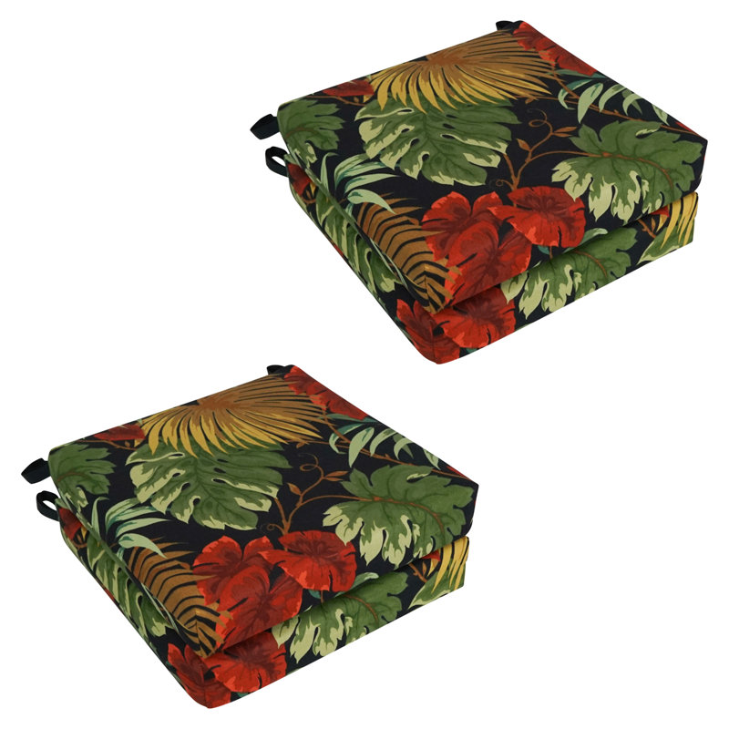 Coussin de siège intérieur / extérieur, Corbeau tropique