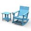 Ensemble de chaises berçantes 2 pièces avec table d'appoint à 2 niveaux-366567340