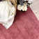 Alfa Rich Aron Solid & Plain Dark Pink Washable Woven Cotton Hallway Runner Rugs for Living Room Bedroom Kitchen Dining