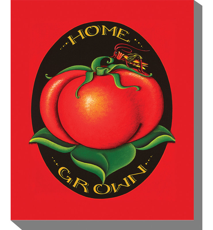 « home cultivéed », impression sur toile tendue