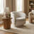 Modern 360-Degree Swivel Barrel Accent Chair with 23" Wide Seat -771570663