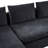 L-shaped Upholstered Sofa Couch With Wooden Storage Compartment And Throw Pillows-156909800
