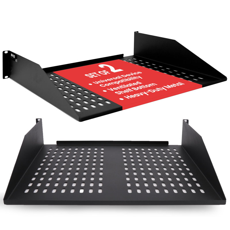  2U Server Rack Shelves - Universal Device Server Rack Mounting Tray