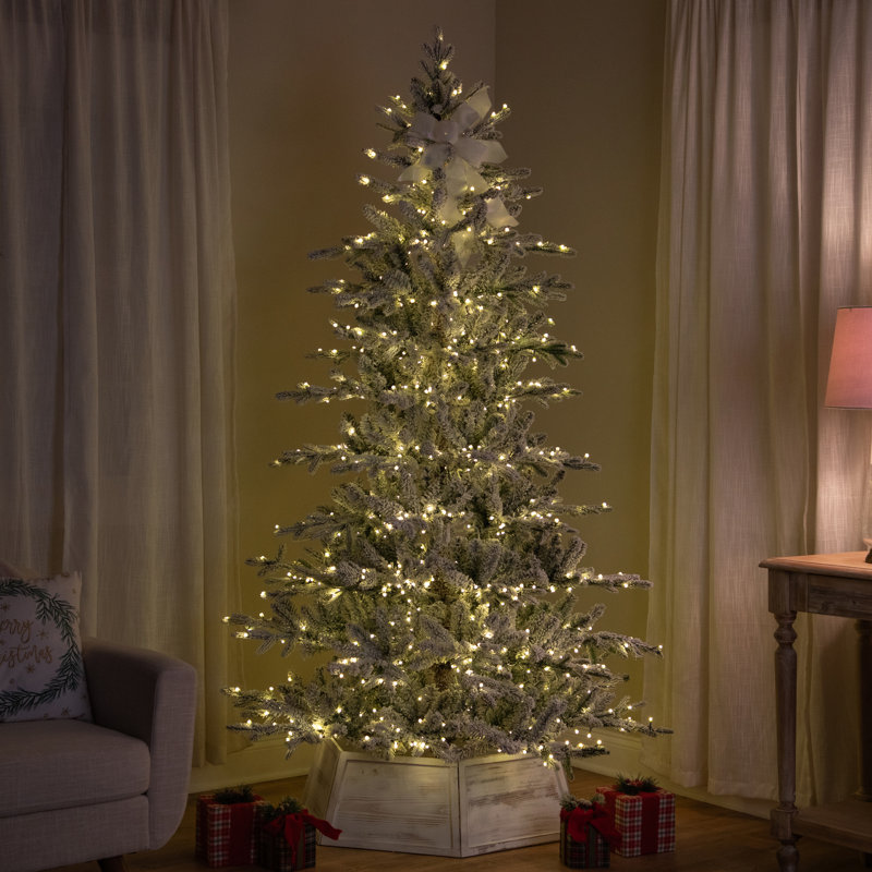Real Touch™ Artificial Pine Christmas Tree with Lights, 6'