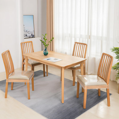 6 Pack Stain, Water And Kitty Scratch Resistant Clear Dining Chair Covers/Slipcovers Chair Protector Waterproof PVC Material, 17”D X 18”W X 4”H With Adjustable Belt Strap, Set Of 6