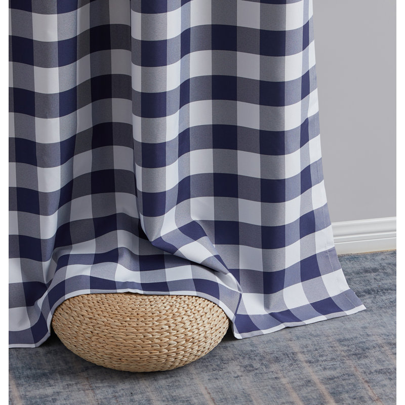 Belmoor Curtain Pair, Navy Blue, 52" W x 96" L