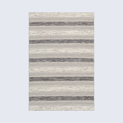 Flatweave Wool Striped Indoor Rug