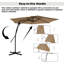 Parasol en porte-à-faux 10 pi Darathy-726383313