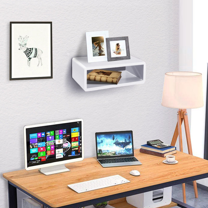 Plastic / Acrylic Floating Shelf, White