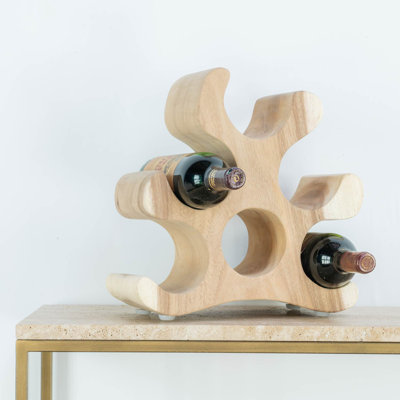 Hays Tabletop Wine Bottle Rack in Brown