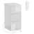 High gloss white 3 drawers selected