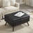 Mid-century modern square storage Ottoman-431949583
