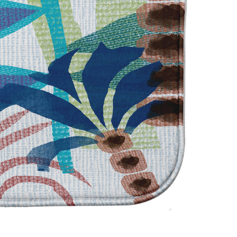 Tapis de bain Gardner, l 24 po x L 36 po, Bleu