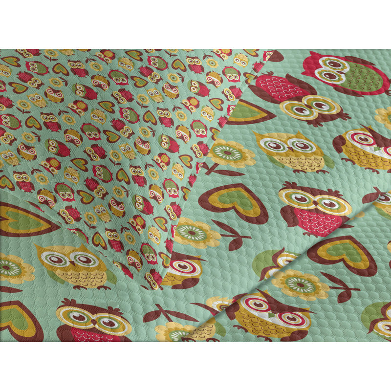 White King Size Quilted Bedspread Set for Kids Unisex