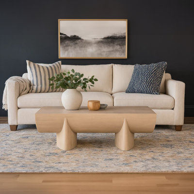 Wilhelm Coffee Table | 48" Log Design | Natural Mango Wood Hand Crafted