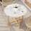 Plateau de table en céramique frittée à bords biseautés