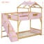 Lits superposés jumeaux avec rangement, en bois MDF, style moderne gain de place pour la chambre à coucher-1081658934