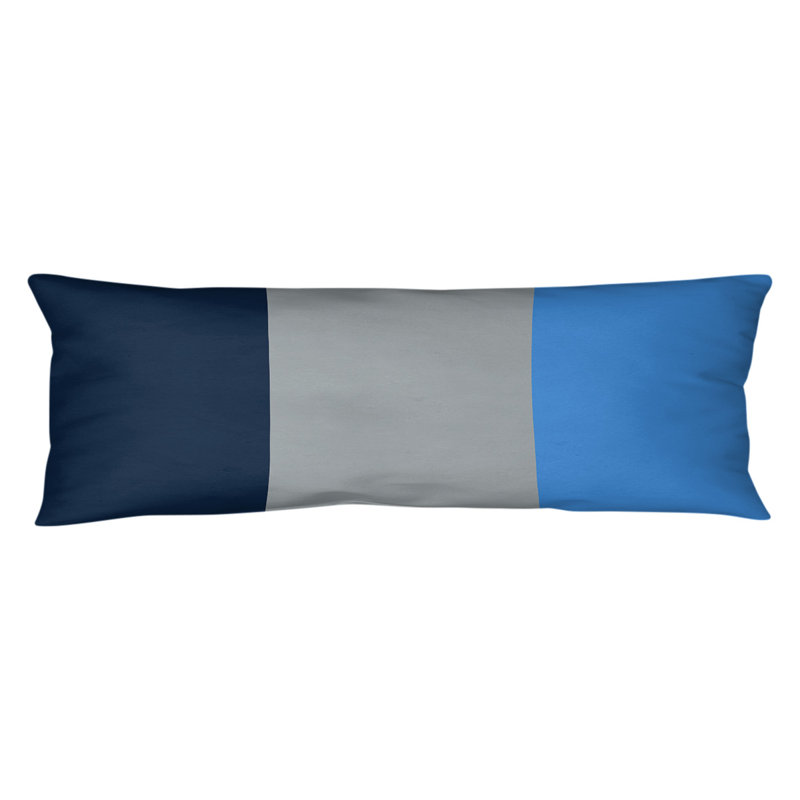 Oreiller de corps en polyester / polyester Arizona Football Stripes, Football Tennessee, Marine / Gris / Bleu