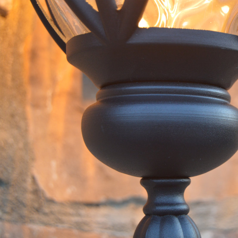Lanterne murale d'extérieur 3 lumières Lininger, Noir mat