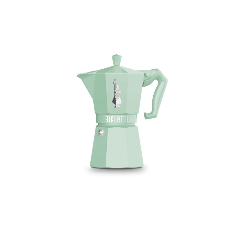 Mint Green 6-Cup Aluminum Espresso Maker