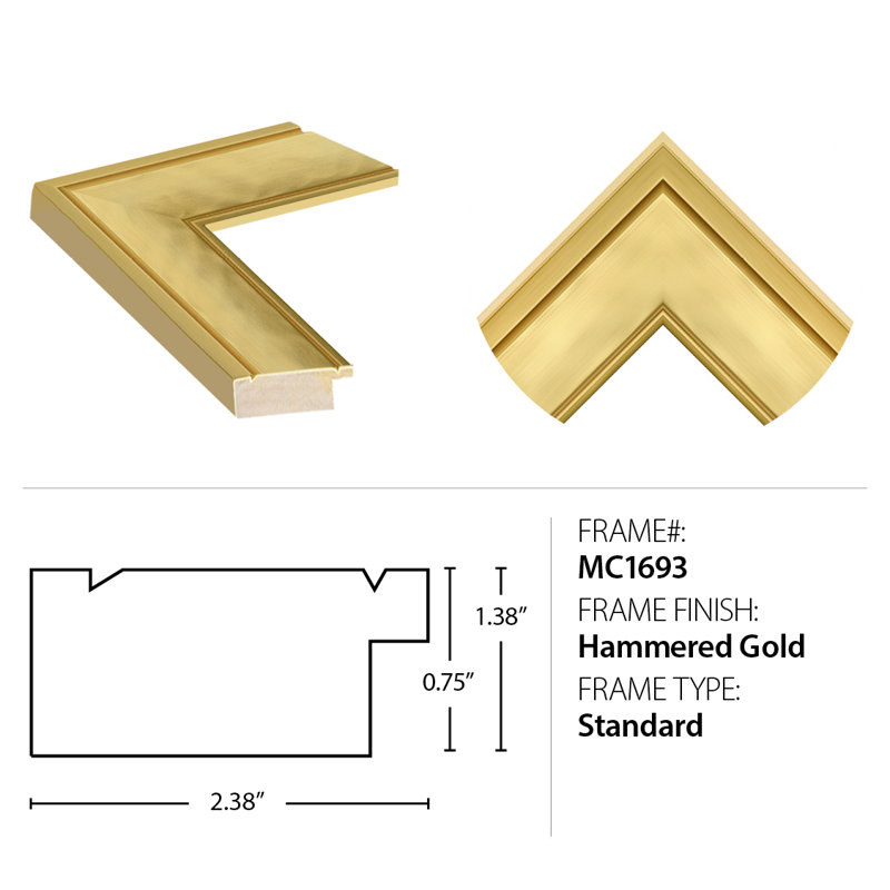 Miroir de plancher en bois massif Perri, Carré, 26,5 po x 26,5 po