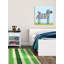 East Urban Home Zebra With Red Bird by Marmont Hill - Wrapped Canvas Painting-17859852