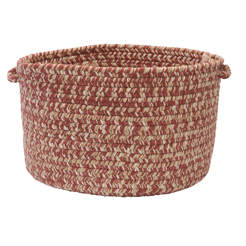 Panier en tissu Madrid, H 10 po x l 14 po x P 14 po, Bois de rose