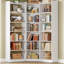 Bibliothèque d'angle, bibliothèque à 7 niveaux avec rangement, bibliothèques d'angle avec déflecteurs, étagère pour salon, bureau à domicile, chambre à coucher-1232632760