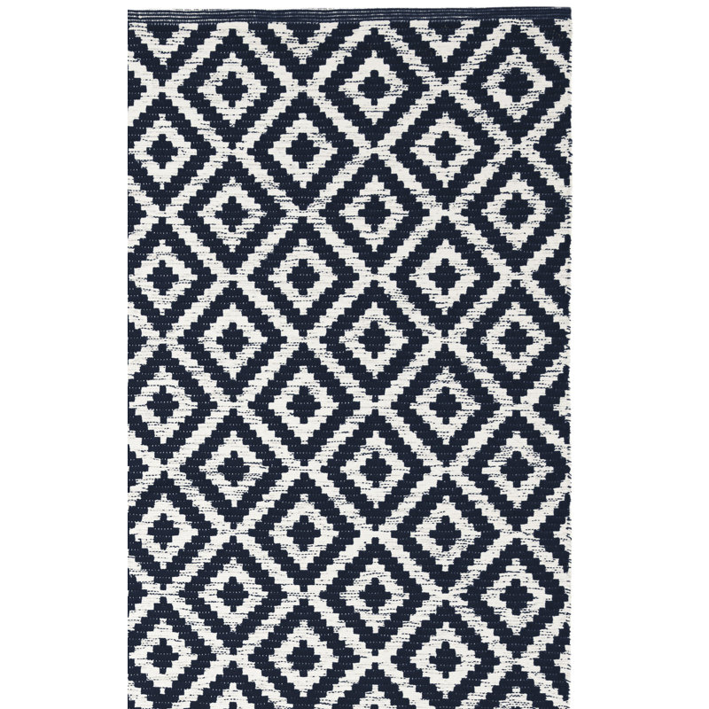 Harlow Hand Woven Cotton Geometric Rug, Rectangle 8' x 10'