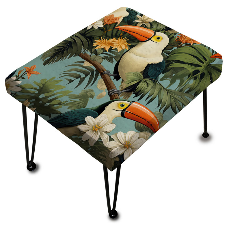 Toucan tropical motif tropical - repose-pieds rectangulaire tropical