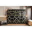 Queen-Size Modern Side-Folding Murphy Bed with Trendy Printed Pattern, LED Under-Bed Lighting & Built-In USB Outlet – Space-Saving Design-White-523486227-523486226