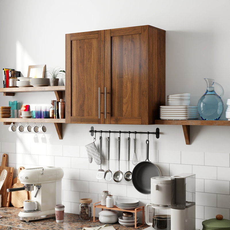Armoire de rangement murale empilable, P 11,81 po x l 31,50 po x H 29,92 po