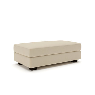 Emilio 49" Cotton Upholstered Ottoman