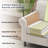 Upholstered Accent Chair Modern Rolled Armchair-1283050606