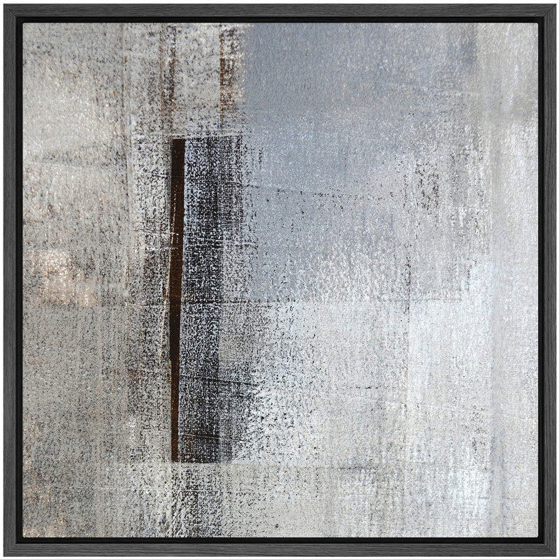 Noir, gris et blanc, H 24 po x l 24 po x P 1,5 po, Noir