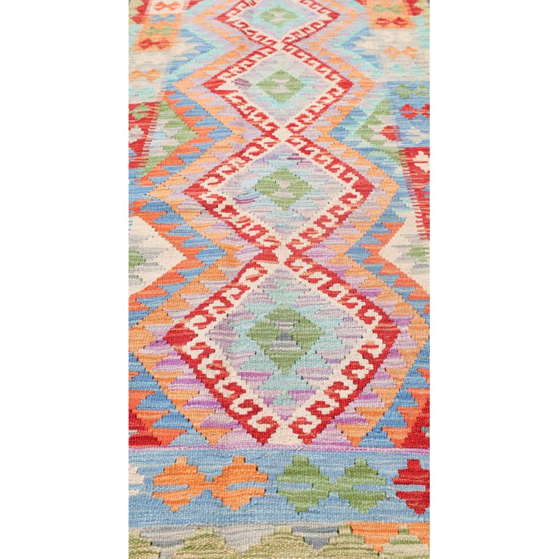 Kilims, Flatweaves And Dhurries Flatweave Oriental Area Rug in Purple