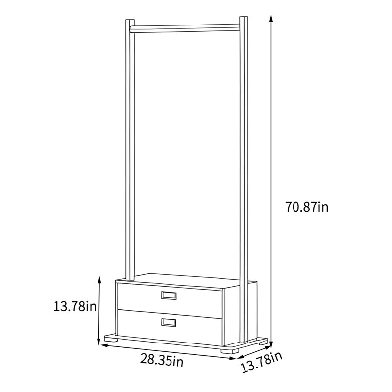 Eco-Friendly Black Walnut Wardrobe