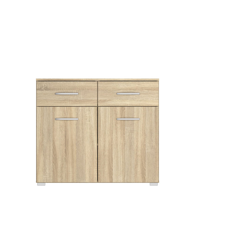 Aditio 2 Drawer Combi Chest, Sonoma Oak