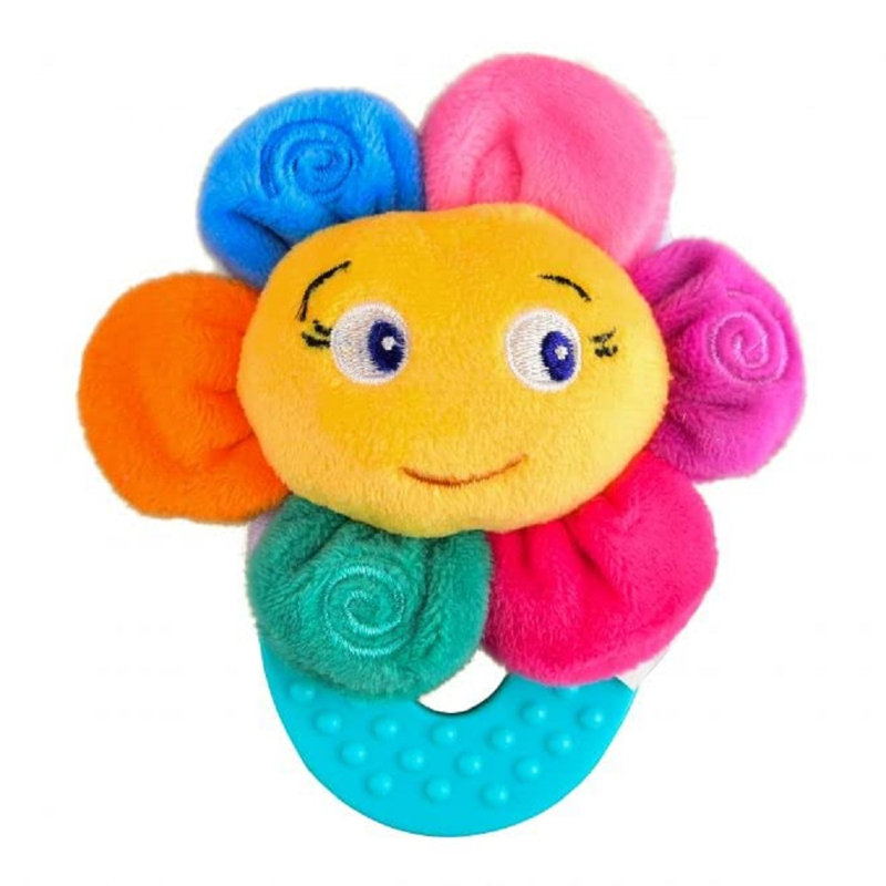 Anneau de dentition pour bébé Wristy Buddy - fleur